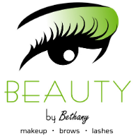 BEAUTY by Bethany logo, Bethany Tiesman, Louisville, KY Makeup Artist, Brows, Lashes, Bridal makeup, Kentucky