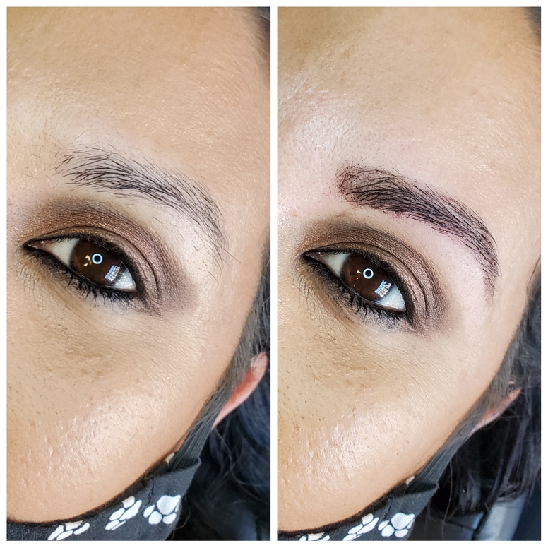 Brow lift and tint photo for Beauty by Bethany, Bethany Tiesman, bridal, lash and brow artist in Louisville KY