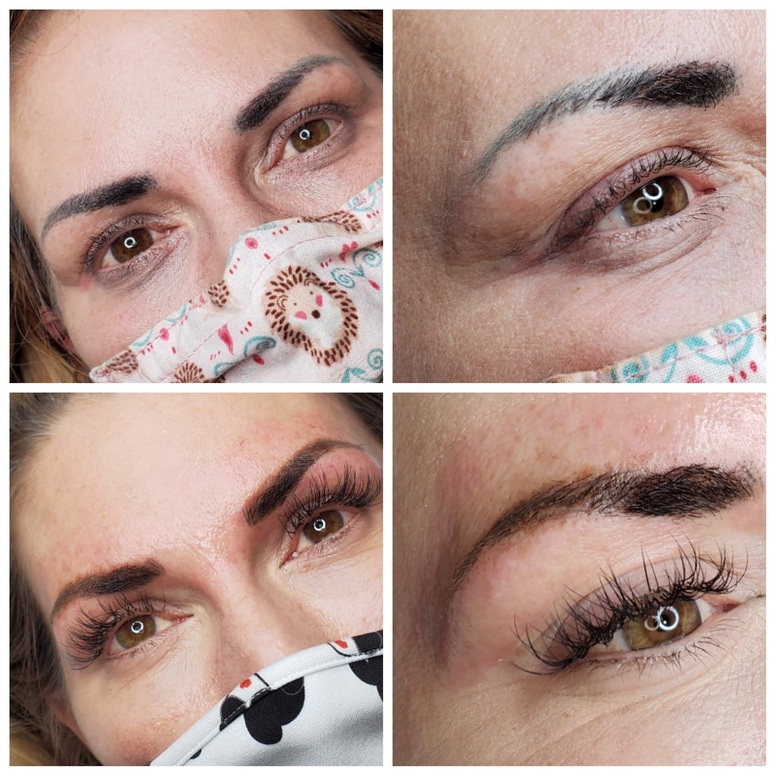 Brow lift and tint photo for Beauty by Bethany, Bethany Tiesman, bridal, lash and brow artist in Louisville KY